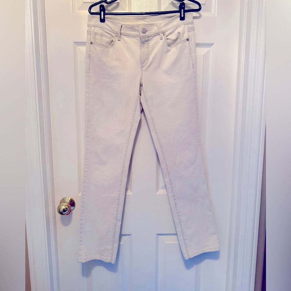 Loft textured modern straight pants